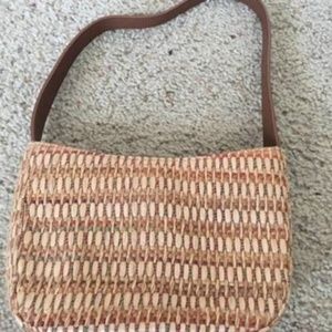 Small straw handbag